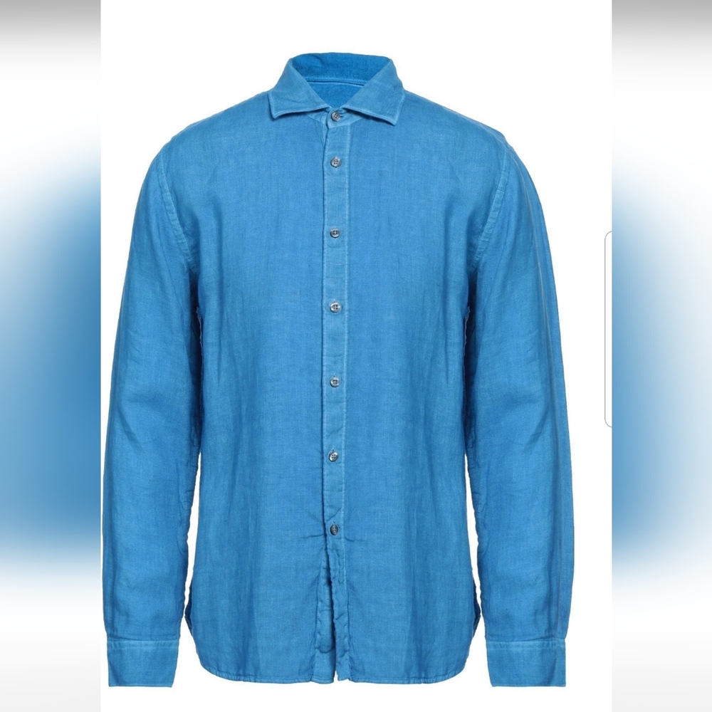 Linen bleu menshirt